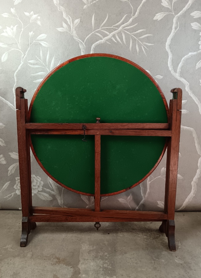 Antique Oak Revertable Folding Card Coffee Table(43).jpg
